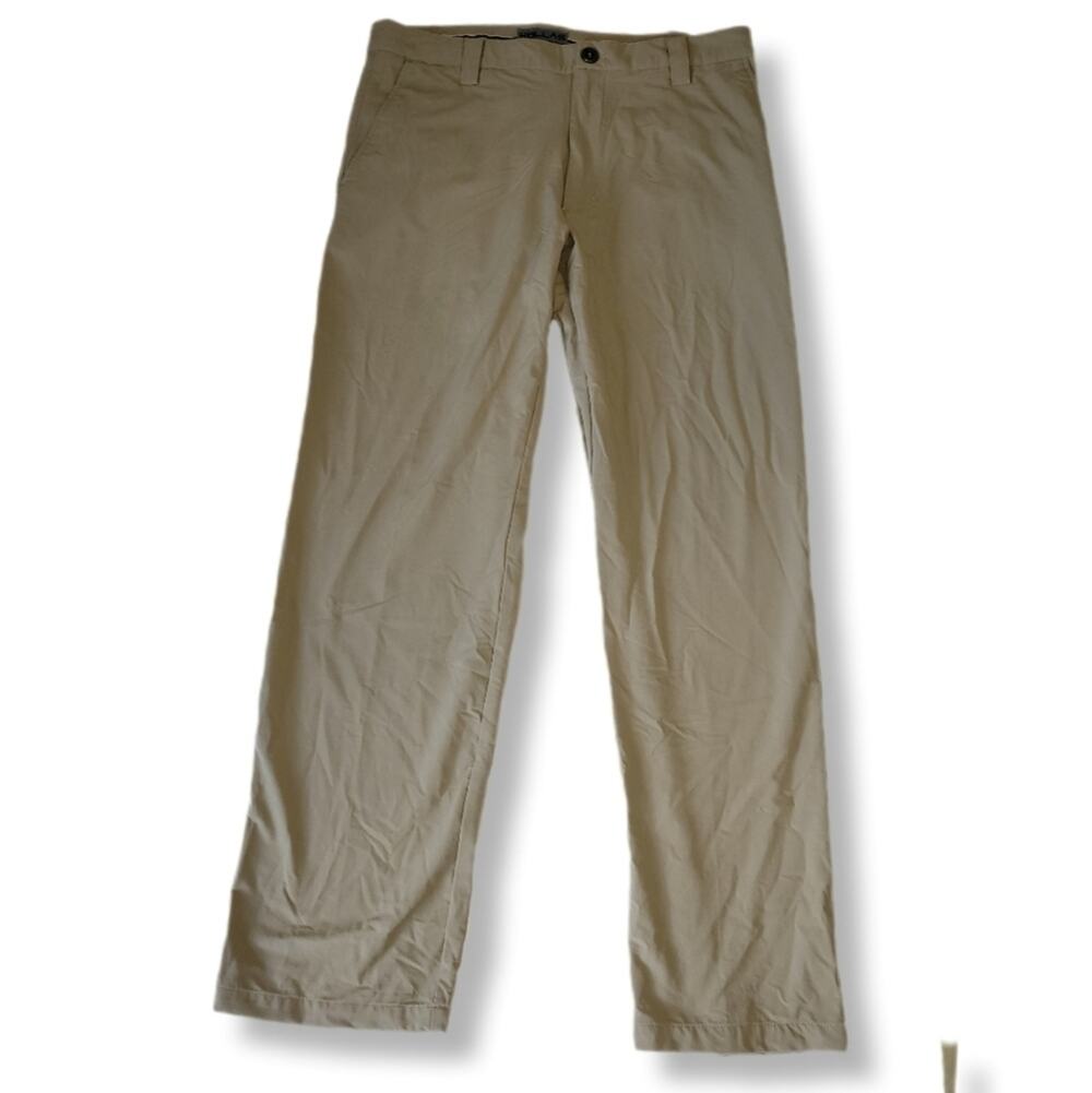 Hollas XFC Mens Khaki Golf Active Wear Athleisure Casual Preppy Nylon Pants